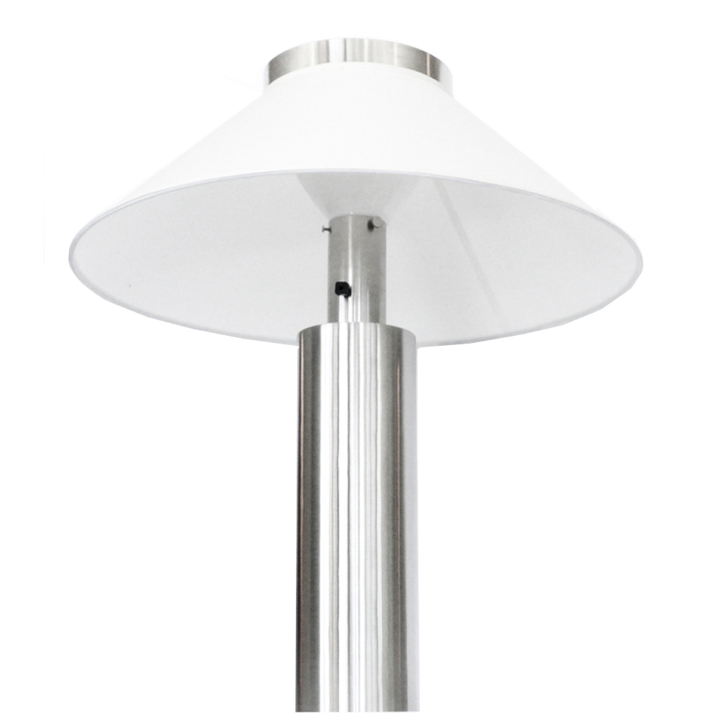 Walter Von Nessen 1930 S Satin Nickel Large Table Lamps Tftm Melrose