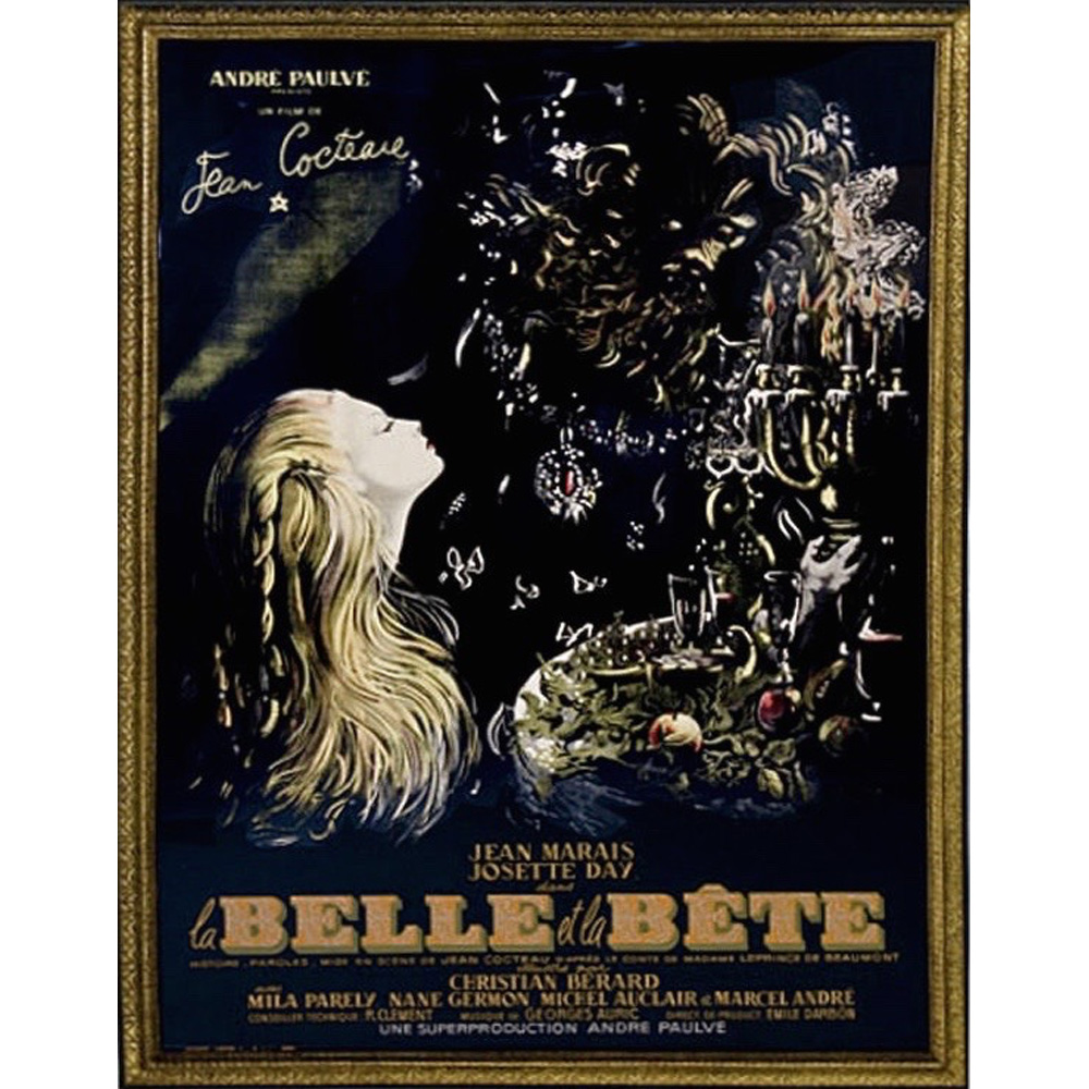 Original Jean Cocteau La Belle Et La Bete Framed Poster Tftm Melrose