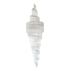 TFTM Melrose | Antique Chandelier | Double Spiral Murano 6'2" Star Crystal Chandelier by Camer 2