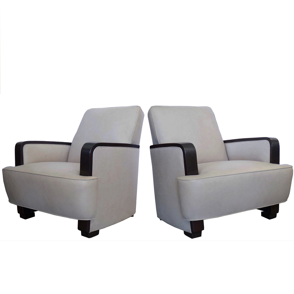Donald Deskey Radio City Music Hall Lounge Chairs Pair