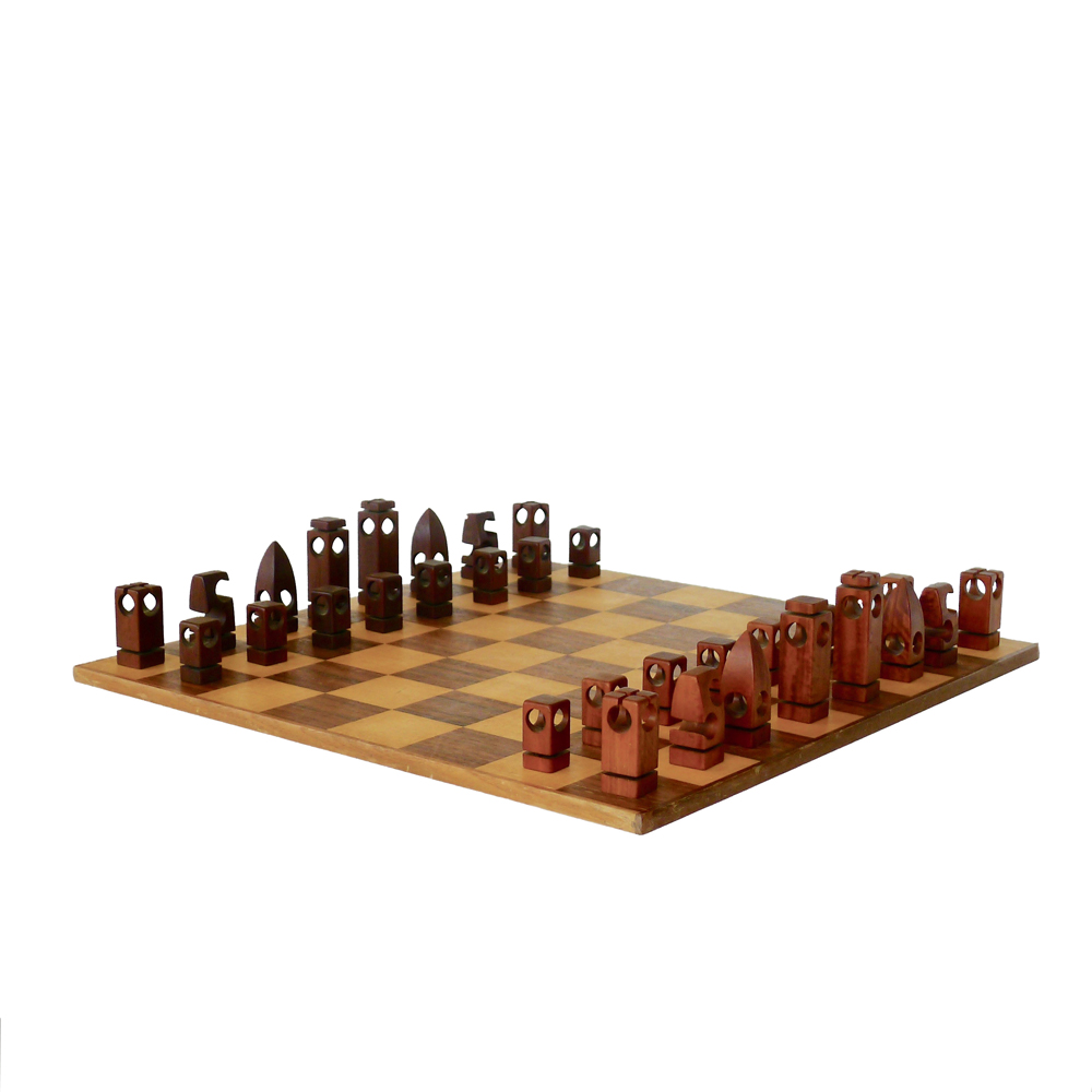mid century modern chess set